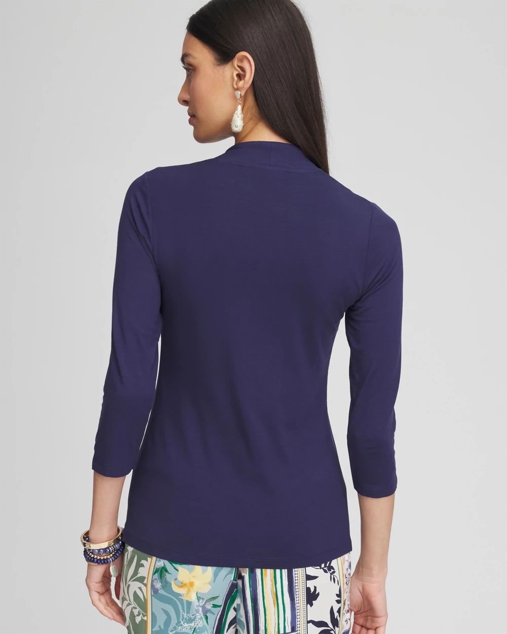 Tシャツ・カットソー ASCLO Mock Neck French Sleeve T (3color) LONG SLEEVE COOL T | CIT Website